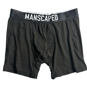 Manscaped‎ Men’s Boxer Briefs Black Size Medium Stretch Logo Waistband